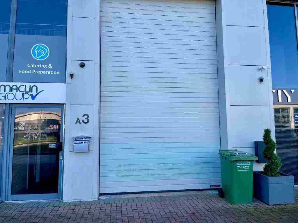 Before cleaning of cladding - commercial cladding cleaning - Bury St Edmunds
