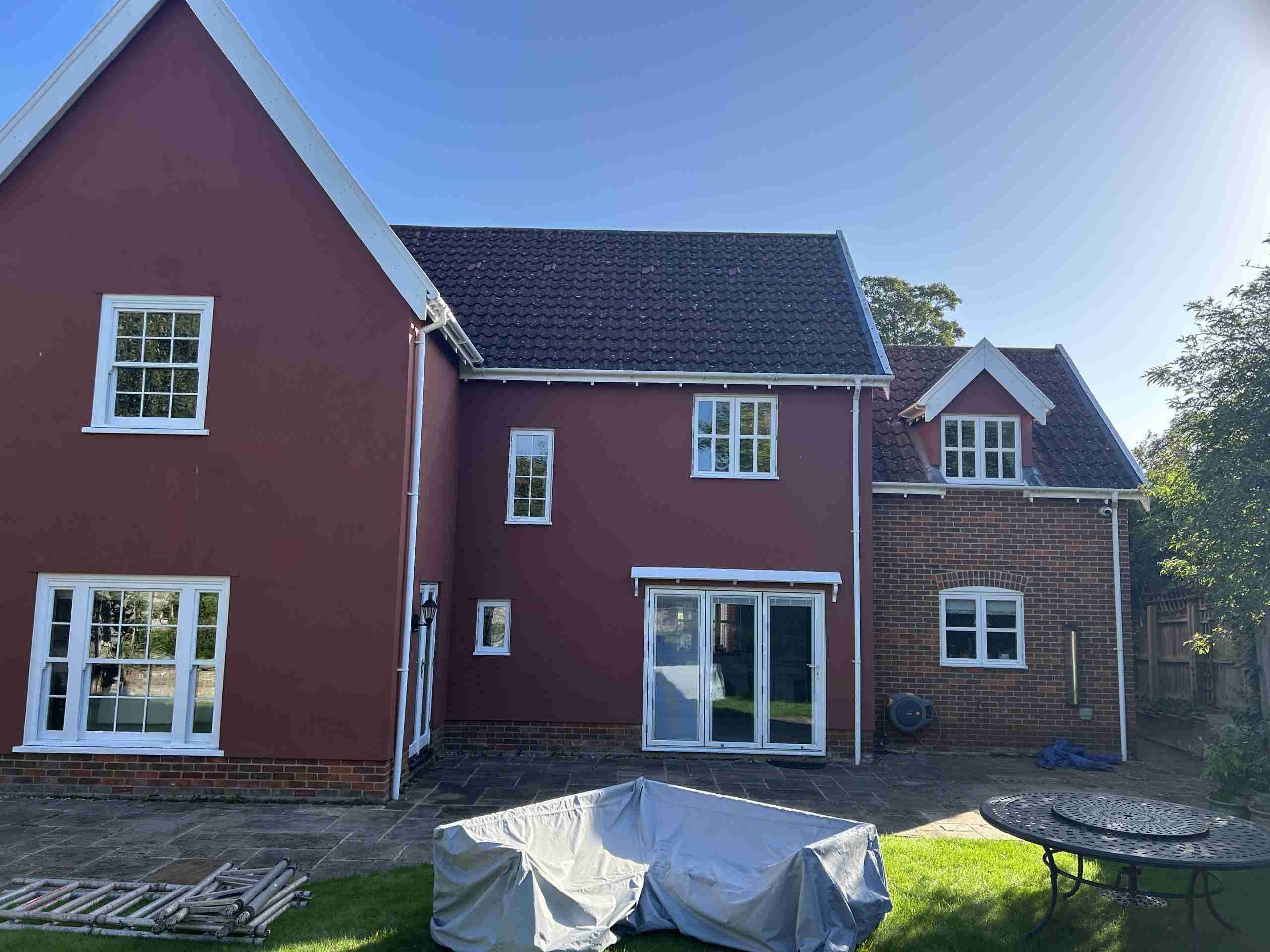 roof before clean exterior roof cleaning
