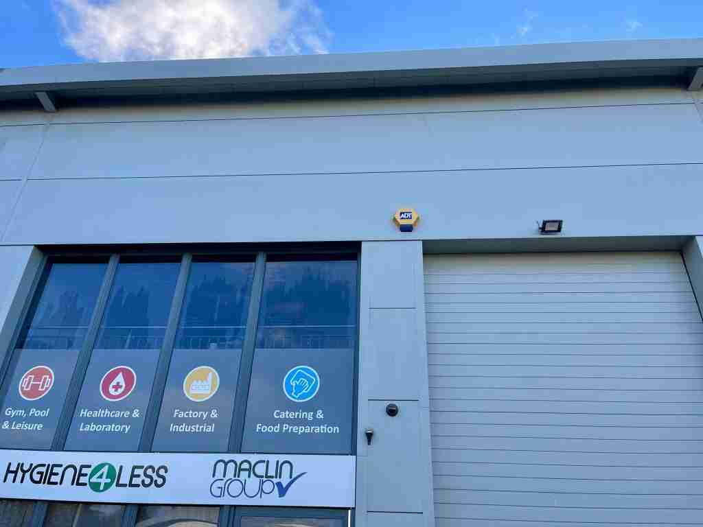 Commercial cladding after cleaning spotless - Bury St Edmunds