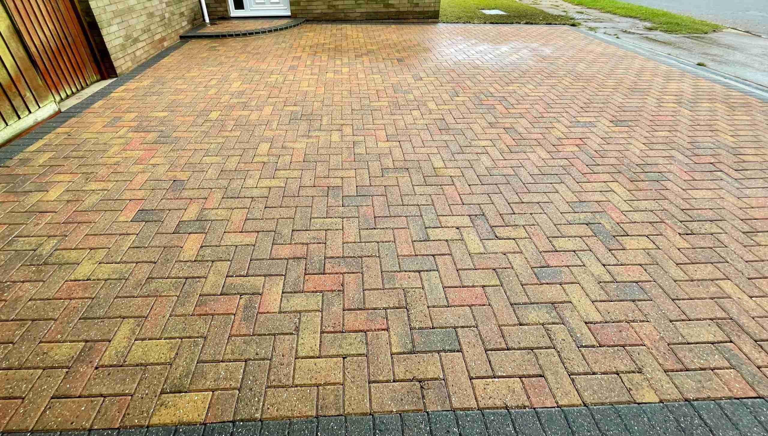 Clean driveway after pressure washing in Bury St Edmunds