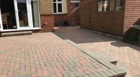 Clean block paving re-sanded in Suffolk