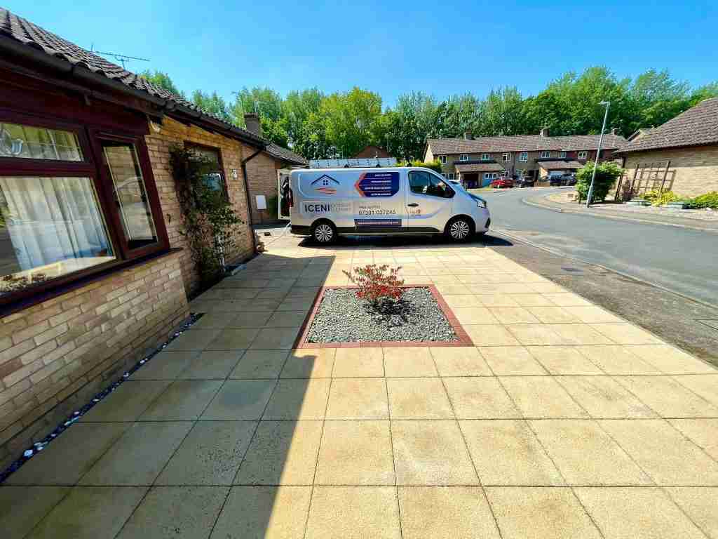 Concrete slab cleaning