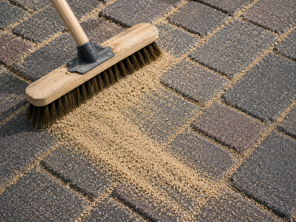 Re-sanding a driveway after cleaning