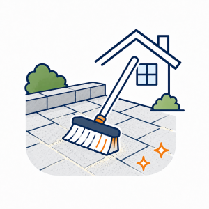re-sanding driveways pressure washing